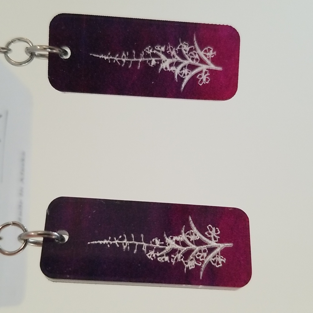 Northern Wildflower Design Co Fireweed Earrings Summer Floral NEW